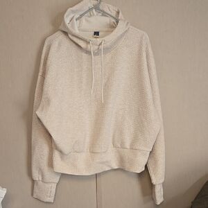 Womans Cream Hoodie Sweater